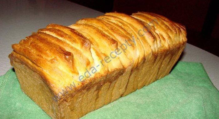 Итальянский молочный хлеб Аккордеон
