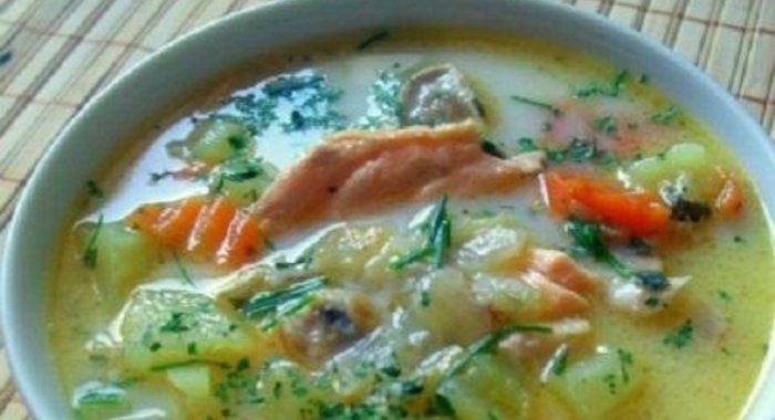 Рыбный суп со сливками