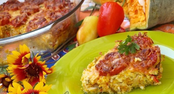 Тыквенно-рисовая запеканка