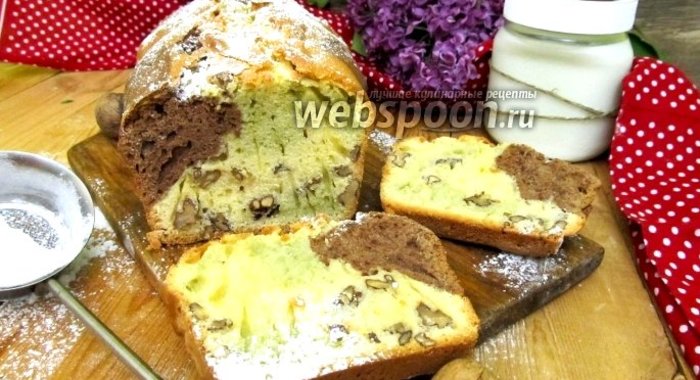 Разноцветный кекс