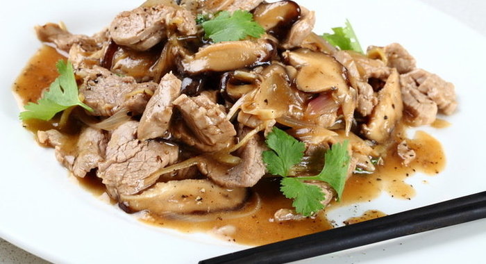 Бабочки из свиной вырезки