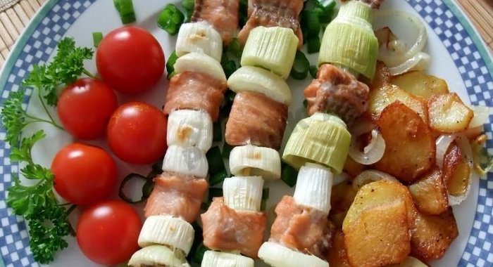 Шашлык из лосося