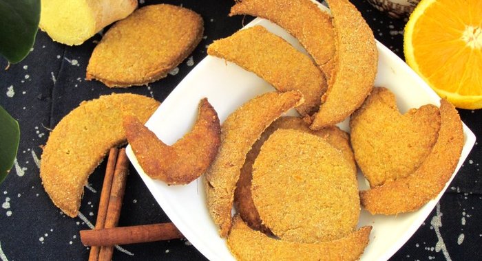 Цельнозерновое шотландское печенье с имбирём и пряностями