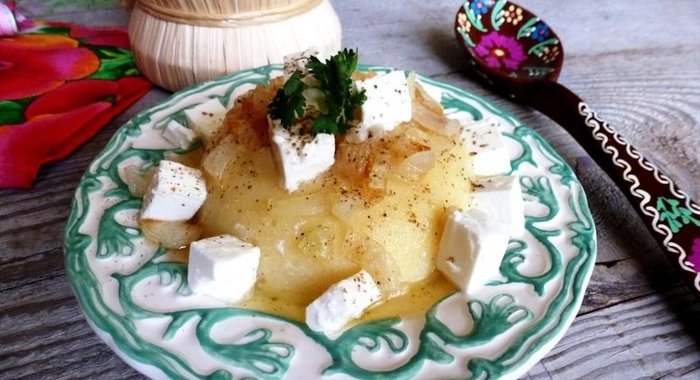 Овощное рагу с сыром