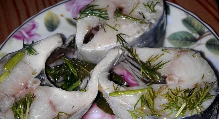Скумбрия в горчичном маринаде