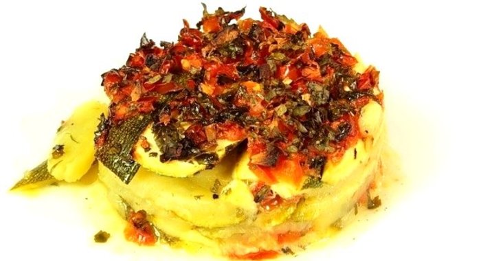 Запеканка из кабачков и картофеля