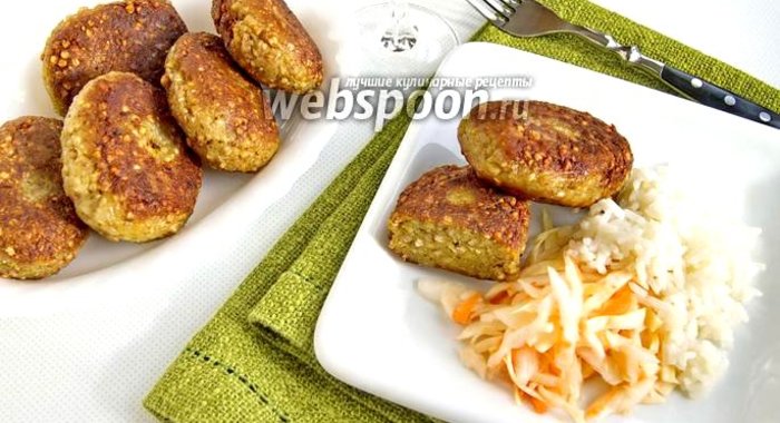 Котлеты из гречки с картофелем