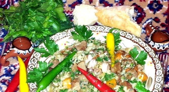 Пилав из баранины в мультиварке