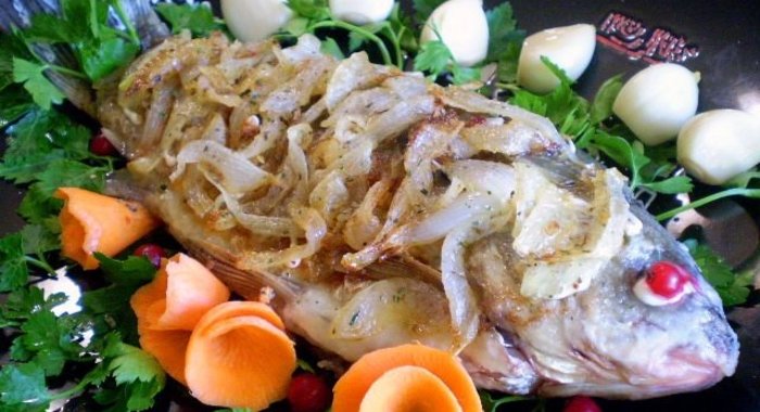 Жареная рыба в маринаде