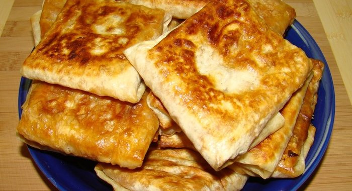 Горячая закуска из лаваша