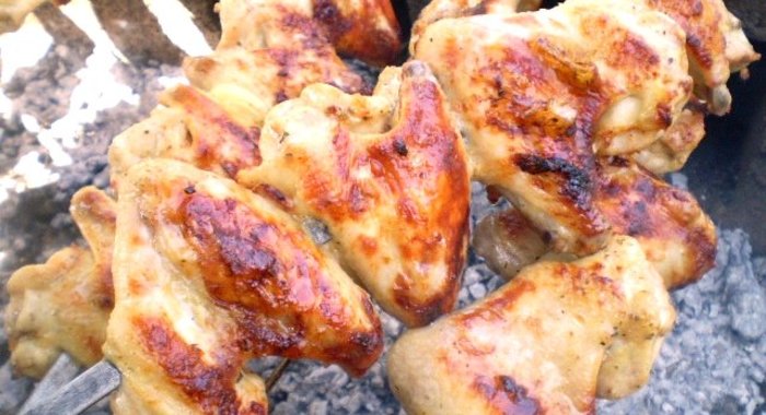 Шашлык из курицы в кефире