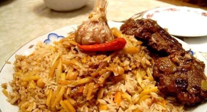 Плов из говядины с капустой