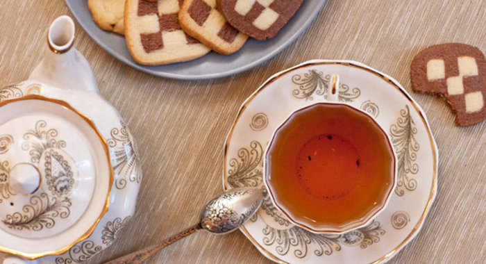 Checkerboard cookies (Шахматное печенье)