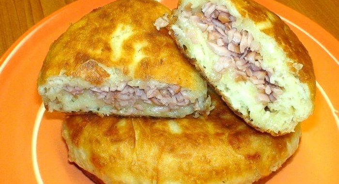 Пирожки на кефире жареные