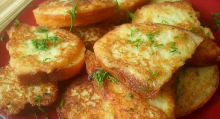 Горячие бутерброды с картофелем