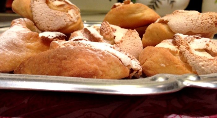 Творожное печенье с меренгой