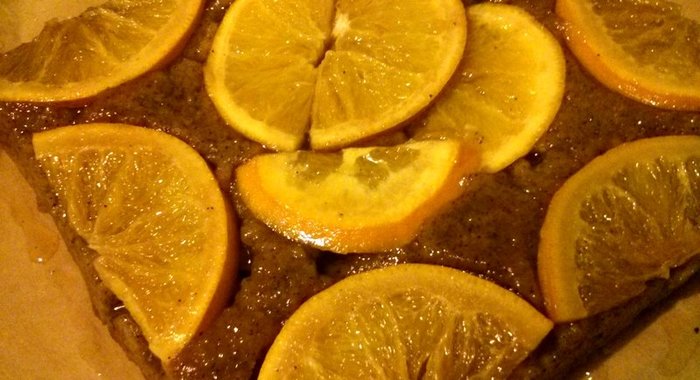 Апельсиново-кофейный пирог с медом