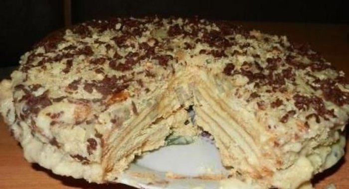 Медовый торт со сгущенкой