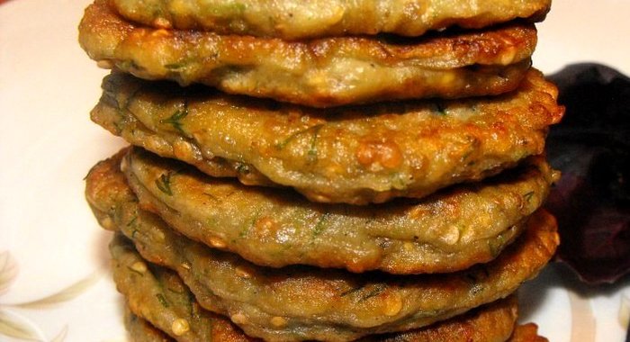 Оладьи из баклажана