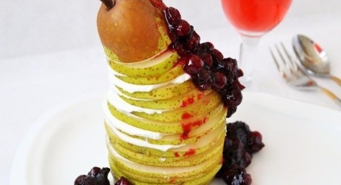 Груша «Фитнес» с жареной клюквой