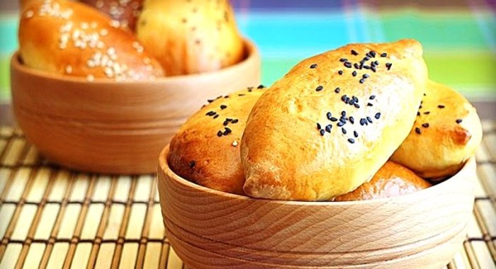 Пирожки духовые дрожжевые