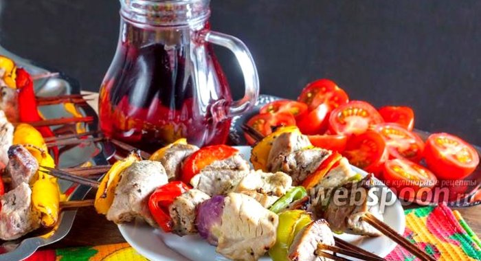 Шашлык маринованный в киви