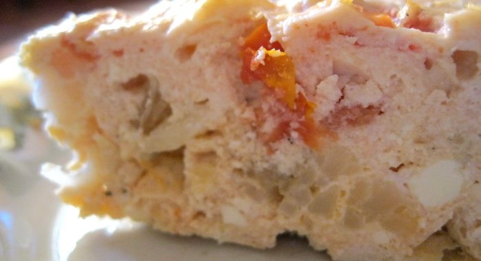 Куриная запеканка с овощами и творогом