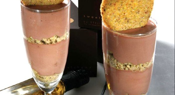 Шоколадный крем с оливковым маслом и фисташками