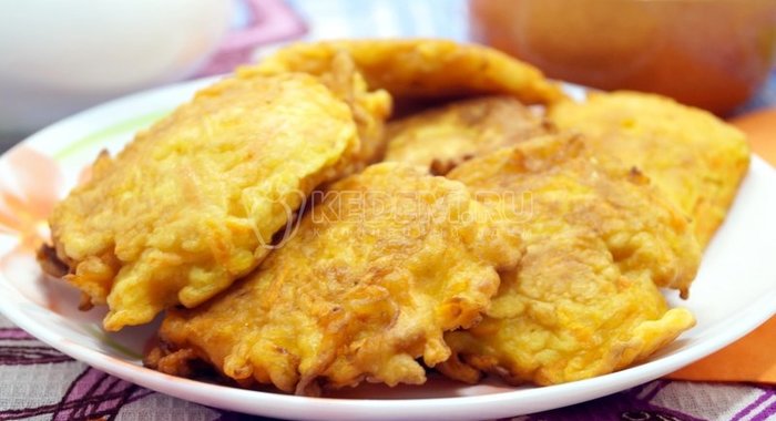 Морковные оладьи