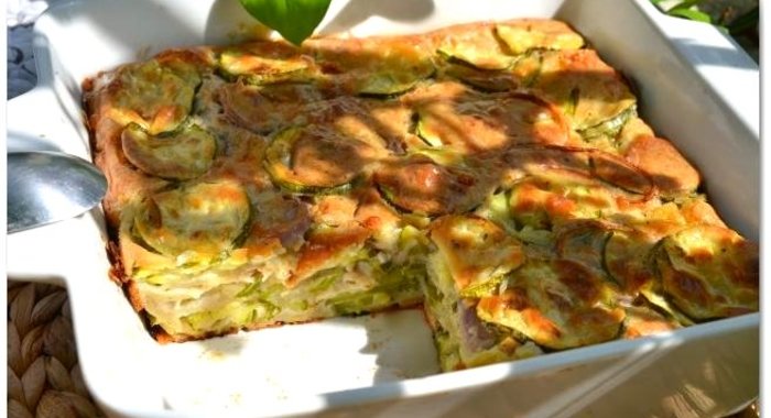 Простая запеканка из цуккини