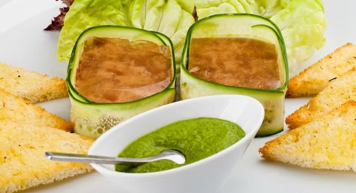 Холодец из цесарки