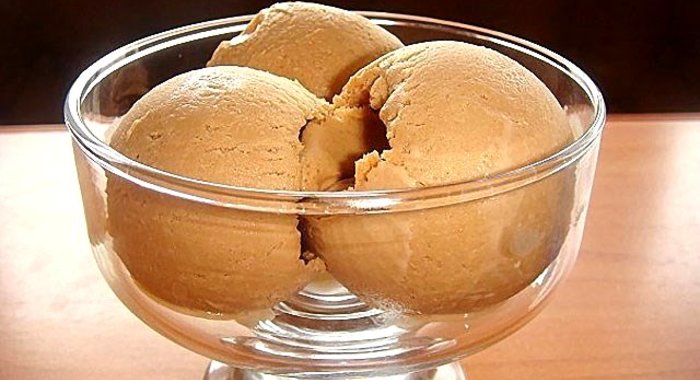 Шоколадное мороженое без сливок