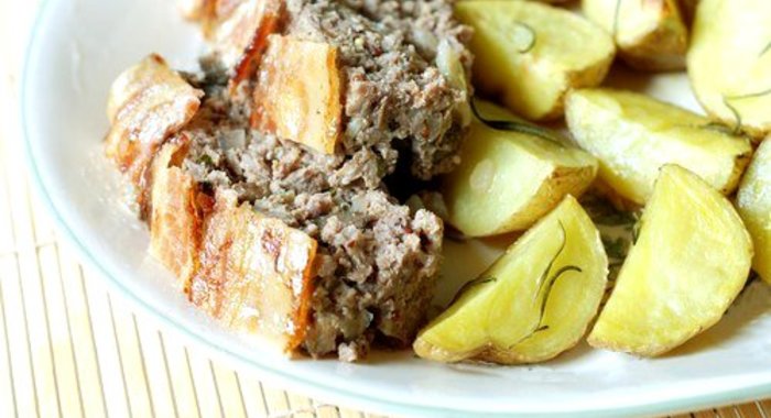 Слоеный мясной хлеб