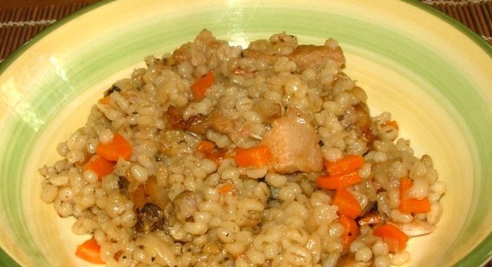 Перловая каша с мясом