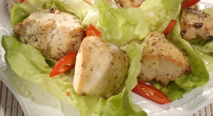 Филе индейки в лимонном маринаде