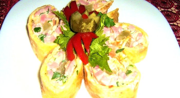 Рулет с ветчиной