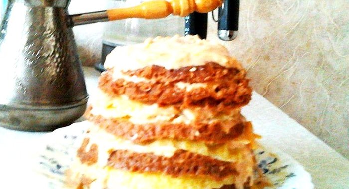 Кекс зебра с цедрой и вишней