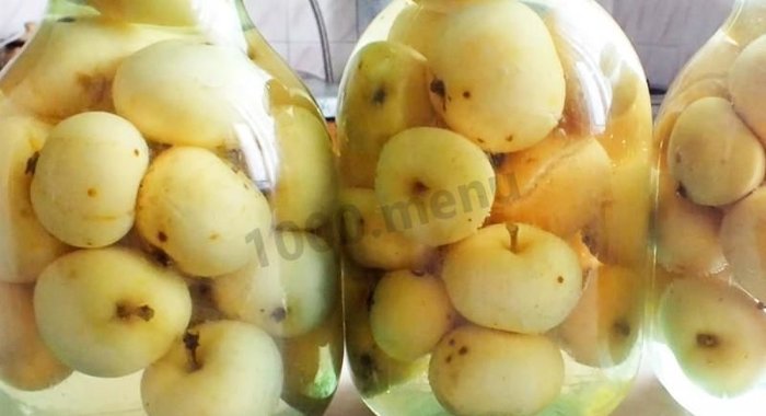 Антоновка на зиму компотом