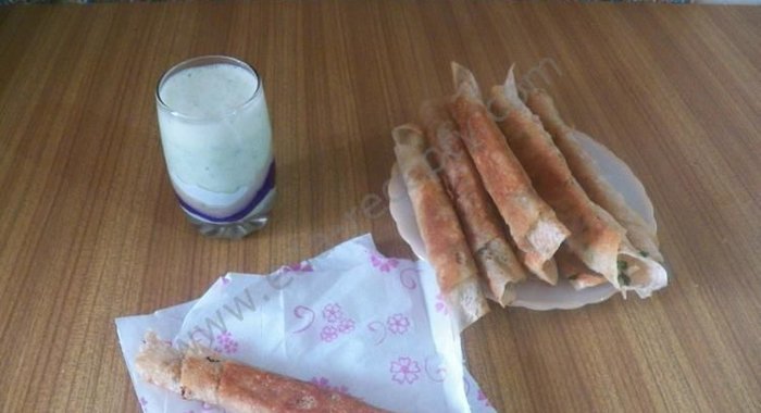 Закусочные рулеты из лаваша