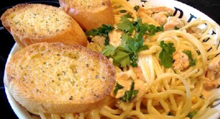 Кремовая паста с лососем