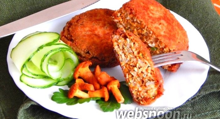 Котлеты из лисичек