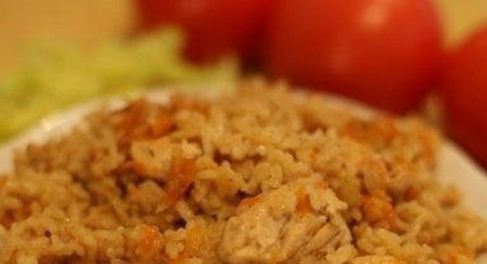 Плов в духовке на противне