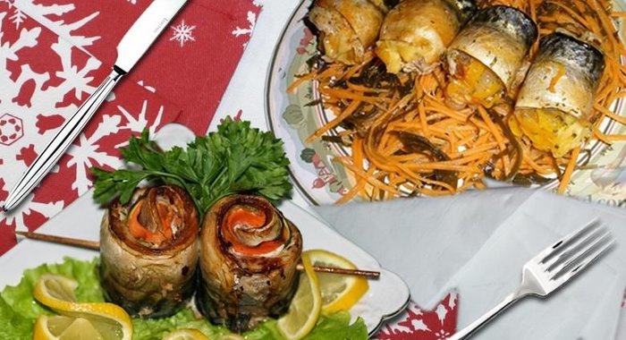 Рулетики из скумбрии