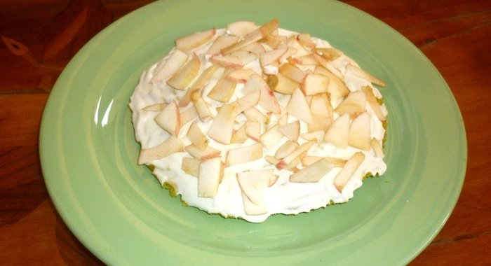 Яблочный торт в микроволновке