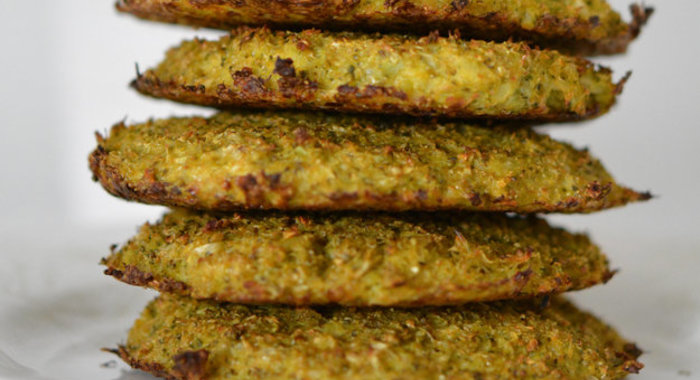 Оладьи из брокколи в духовке