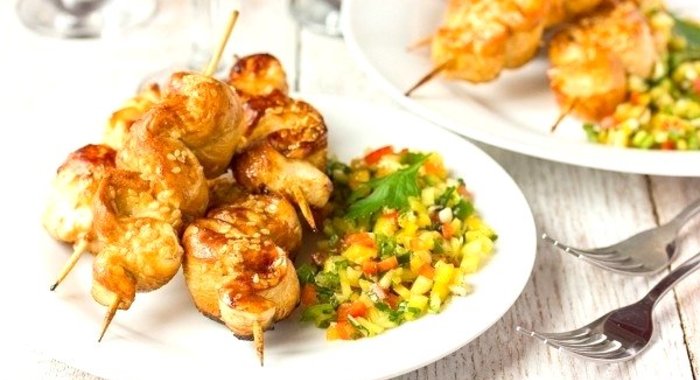 «Крученая» курица в медовом маринаде