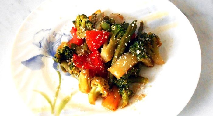 Овощи в кисло-сладком соусе