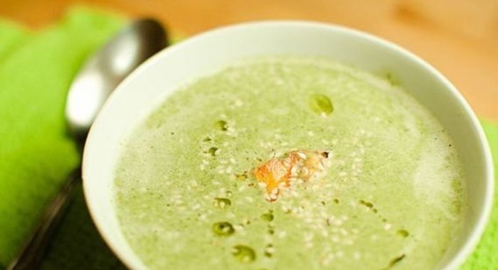 Суп-пюре из брокколи без картофеля