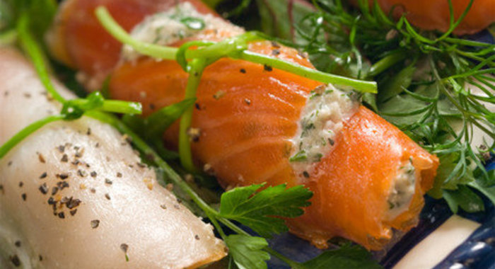 Рыбные рулетики с начинкой