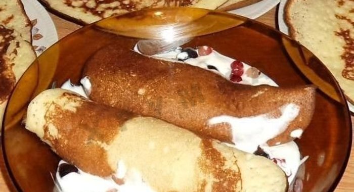 Детские блины манные